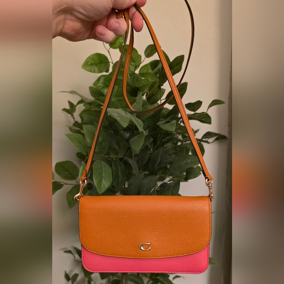 Coach Hayden Watermelon Crossbody or Clutch Brass Accents C5361 - Picture 8 of 8